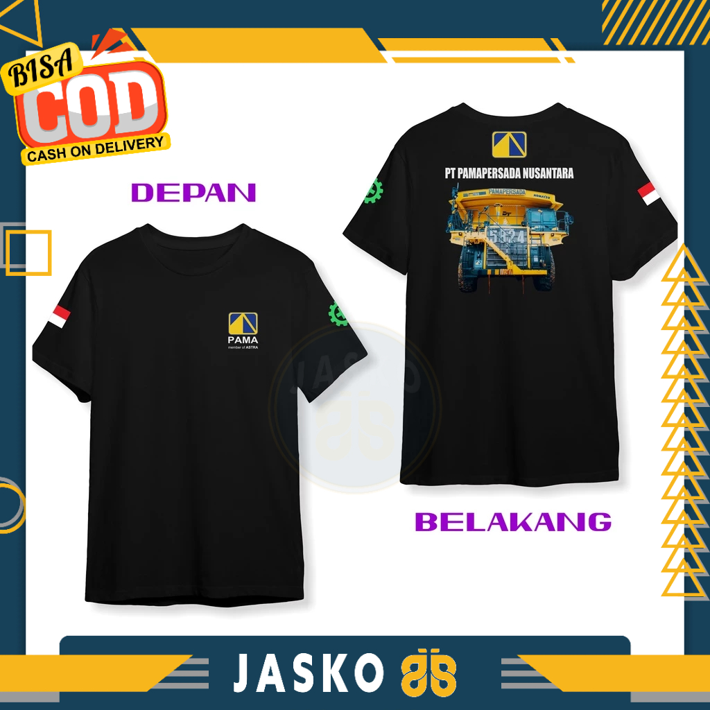 Pama Persada Komatsu HD 785 DB เสื้อยืด Distro เสื้อผ้า