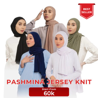 Dauky Hijab Jilbab Instant Pashmina Jersey Knit Pasmina
