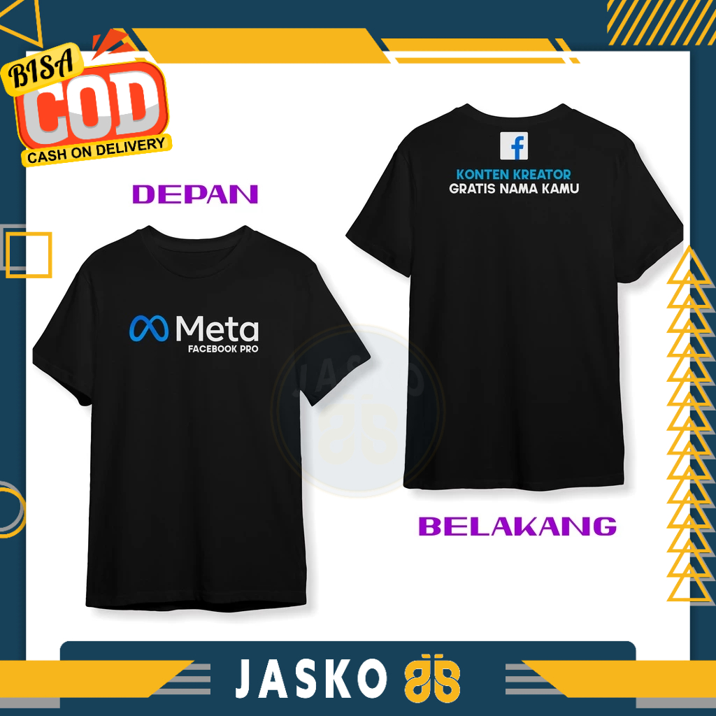 เสื้อยืด META Content Creator Free Your Creator Name v2 DB Distro Clothes