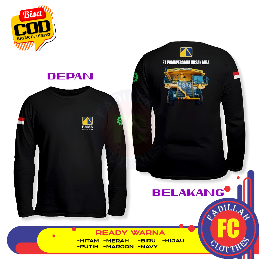 Pama Persada Komatsu HD 785 DB เสื้อแขนยาว Distro