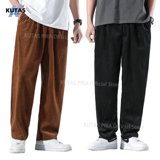 Kutas Pria-Celana Corduroy Pria Celana Panjang Pria Korean Style Baggy Pants Celana Korduroy Jumbo Loose Pants Pria Celana Murah