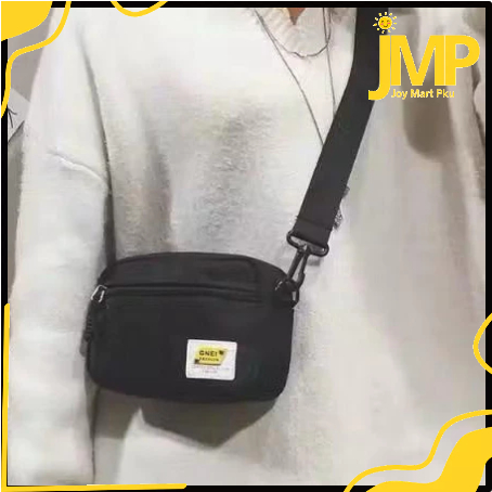 JMP - กระเป๋าสะพายแฟชั่นเกาหลีสําหรับบุรุษและสตรี