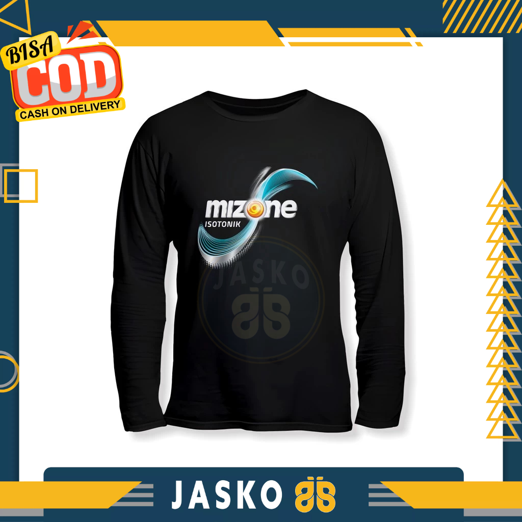 Mizone Isotonic Logo เสื้อยืดแขนยาว Distro T-Shirt