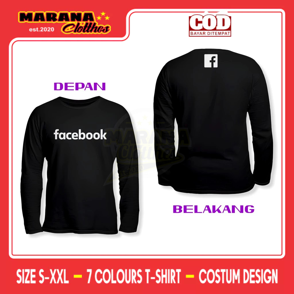 เสื้อบริษัทแขนยาวโลโก้ DB Facebook
