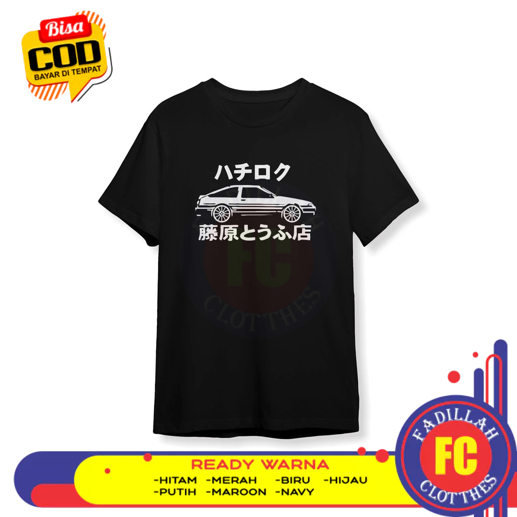 เสื้อยืดรถยนต์ Toyota AE86 Initial D เสื้อผ้ายานยนต์