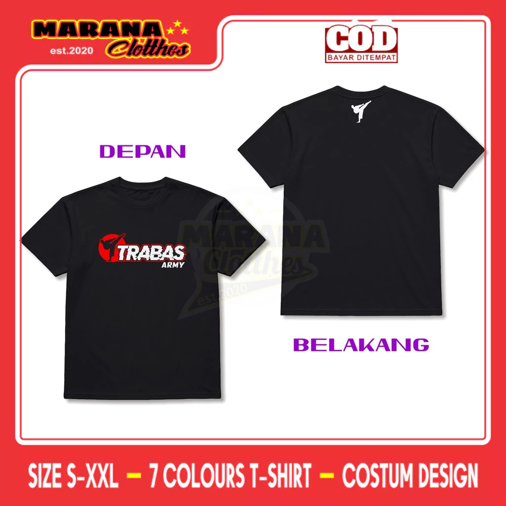 เสื้อยืด Trabas Army DB Army เสื้อยืด Distro