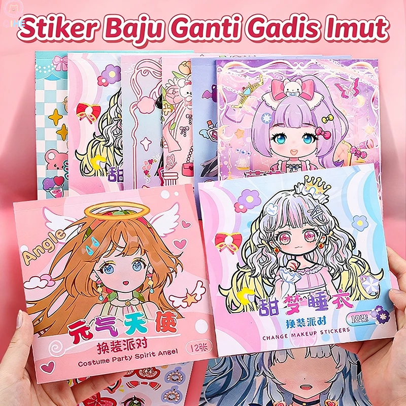 ของเล่นสติกเกอร์แต่งหน้าเจ้าหญิงที่สวยงามสําหรับเด็ก 3-6 ปี