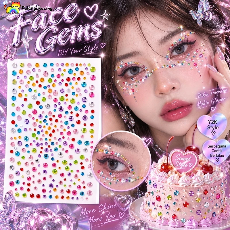 MATA Pearl Sticker Diamond Eye Sticker Nail Art Accessories Eye Face Gem Sticker Bead