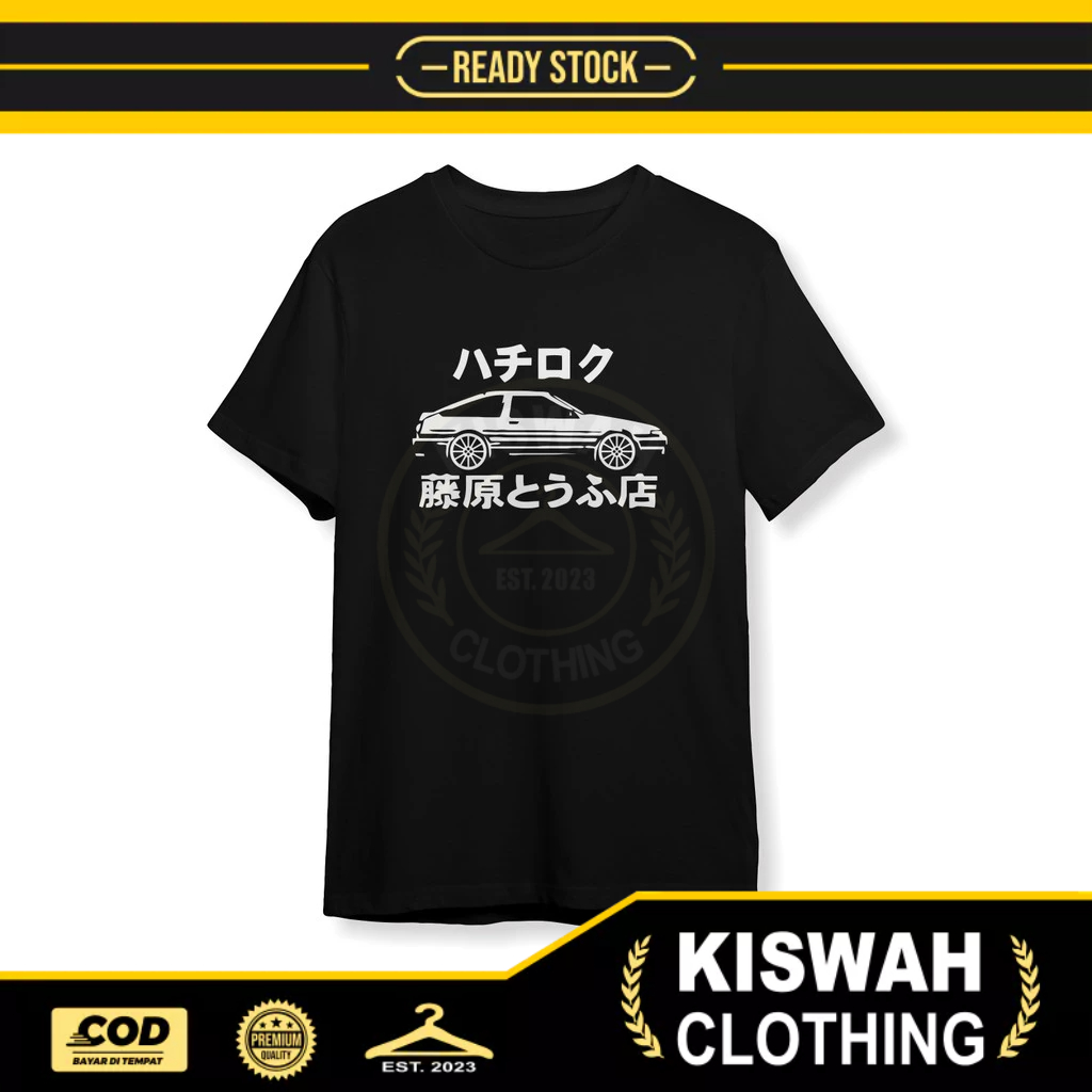 เสื้อยืดรถยนต์ Toyota AE86 Initial D เสื้อผ้ายานยนต์