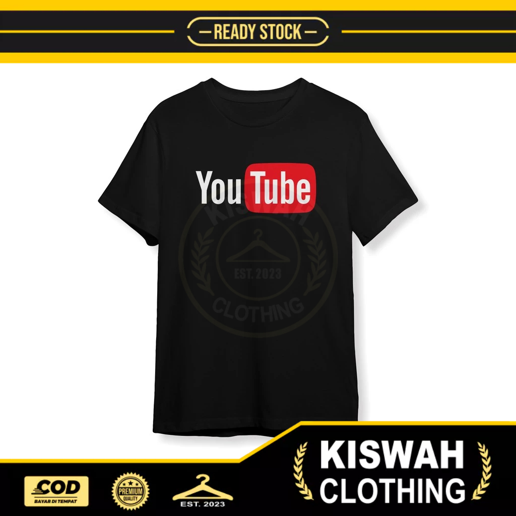 เสื้อยืด Youtube Logo v2 Distro เสื้อยืด