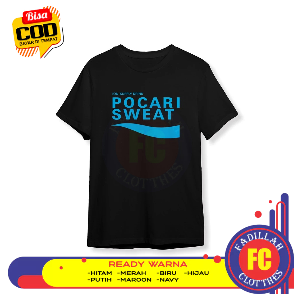 เสื้อยืดโลโก้ Pocari Sweat เสื้อยืด Distro
