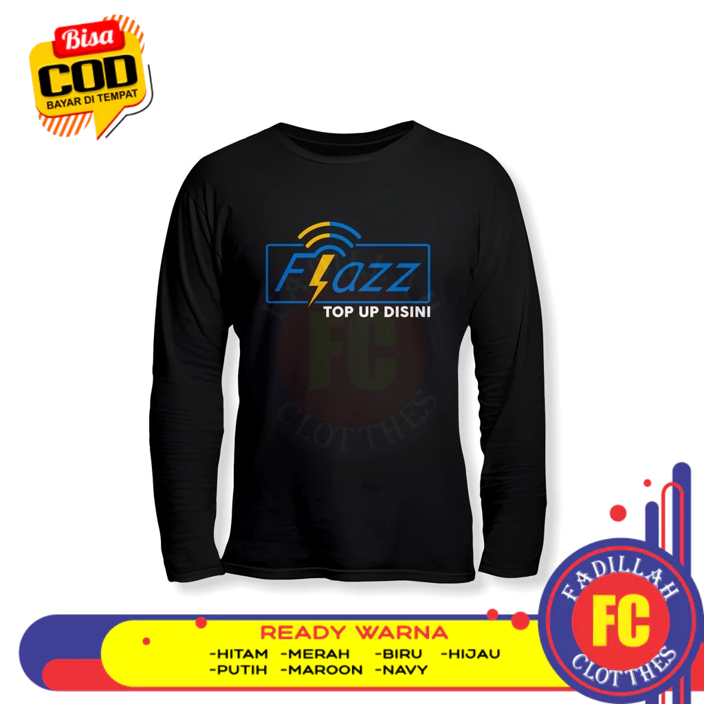 Bank BCA Flazz Top Up Here เสื้อยืดแขนยาว Distro