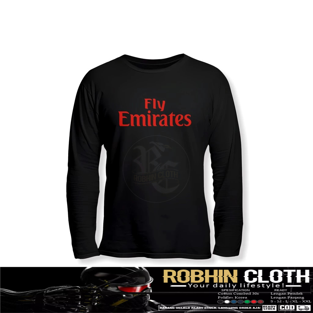 Fly Emirates เสื้อบริษัทแขนยาว