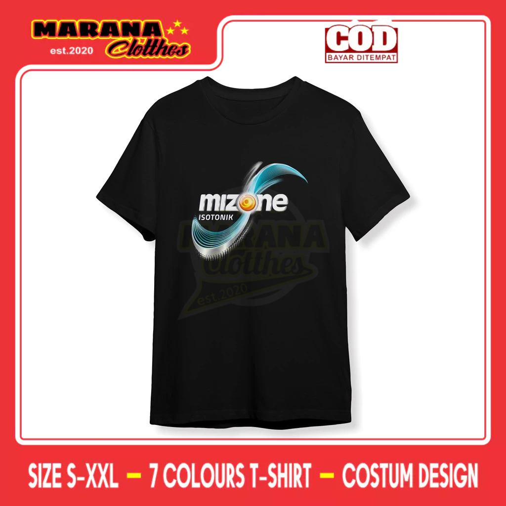 เสื้อยืดโลโก้ Mizone Isotonic เสื้อยืด Distro