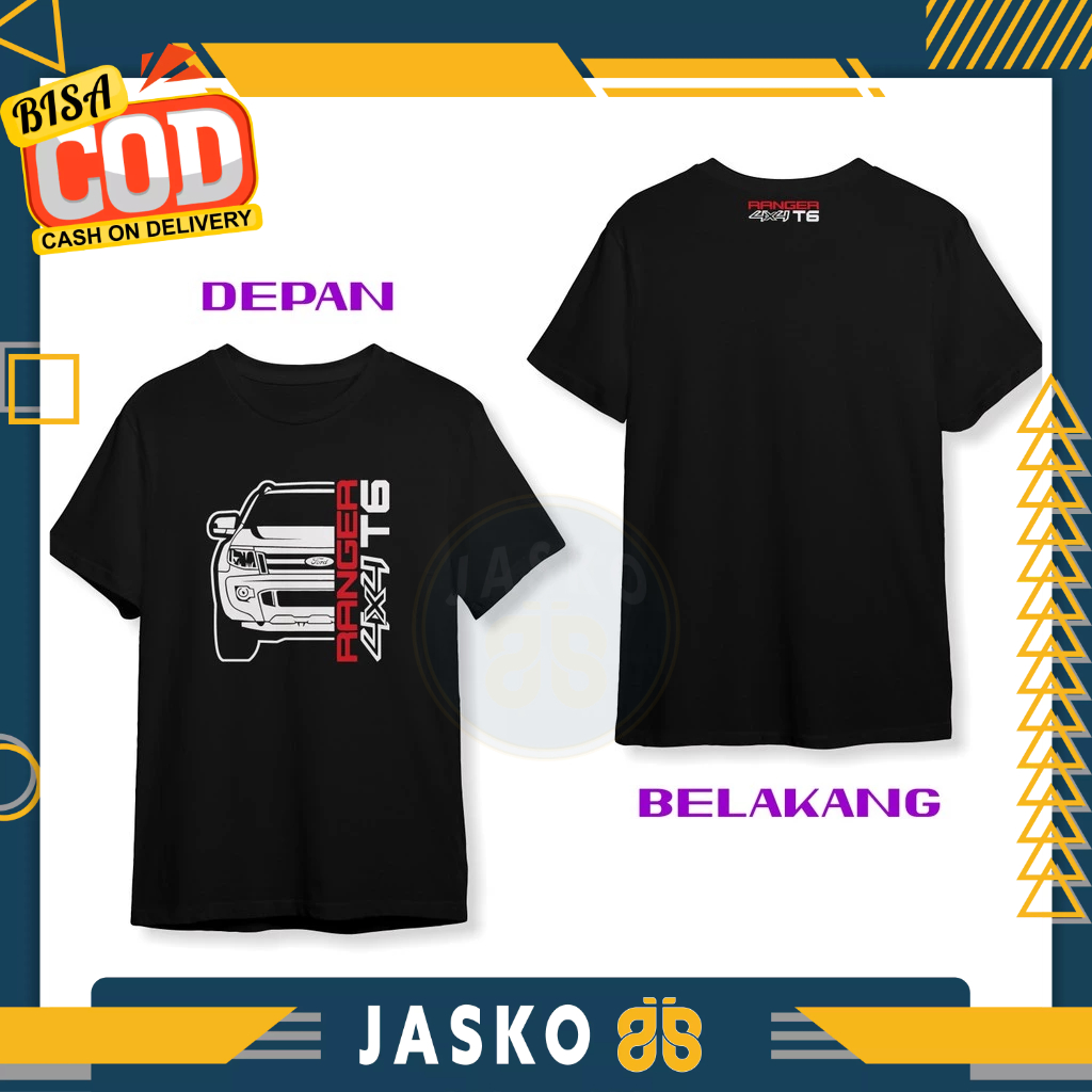 Ford Ranger 4X4 T6 DB Car T-shirt เสื้อผ้ายานยนต์