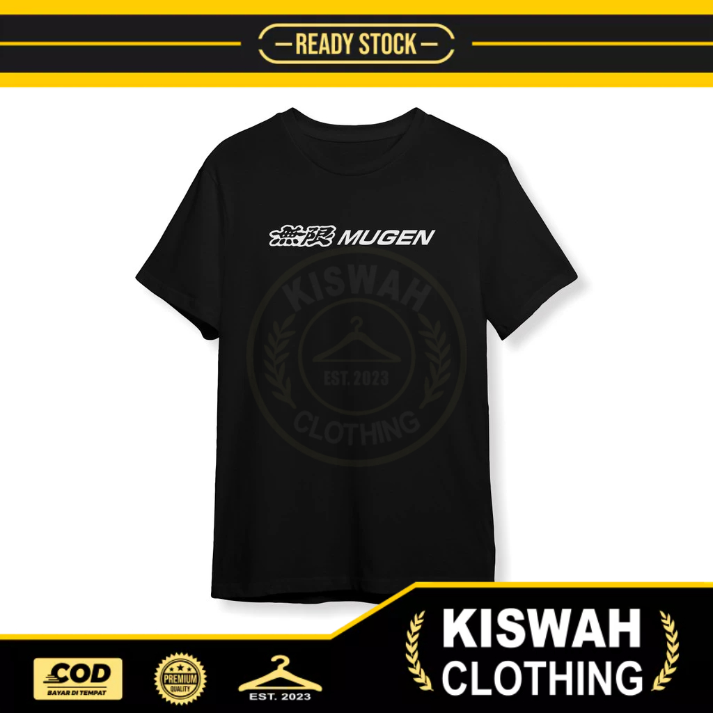 เสื้อยืดโลโก้ Mugen Japan เสื้อผ้ายานยนต์