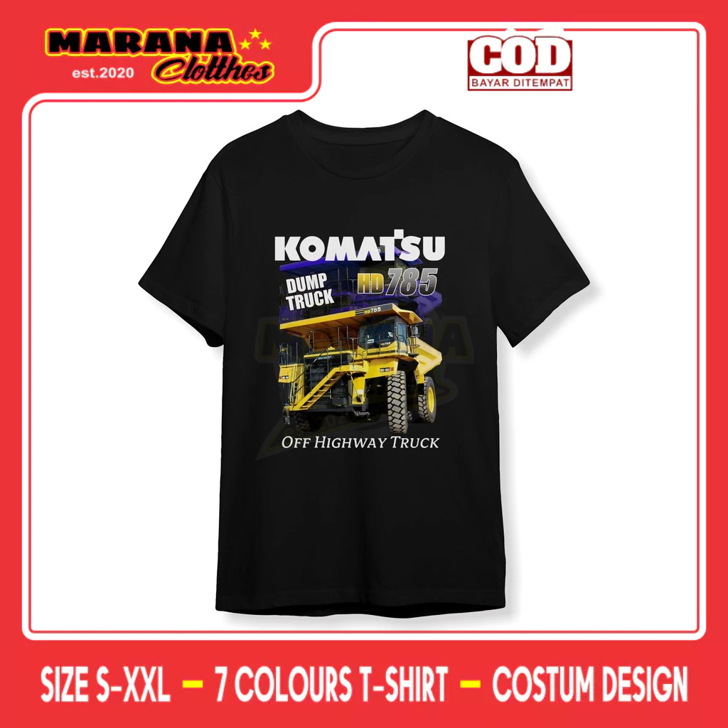 Komatsu HD785-7 Dump Truck Heavy Equipment Operator Distro เสื้อยืด