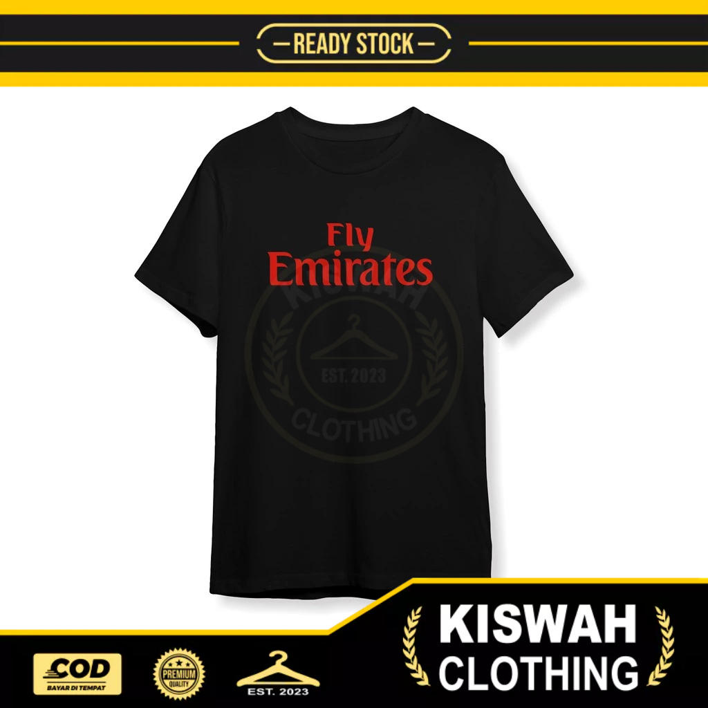 เสื้อยืด Fly Emirates เสื้อผ้าบริษัท