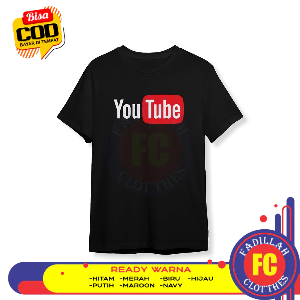 เสื้อยืด Youtube Logo v2 Distro เสื้อยืด