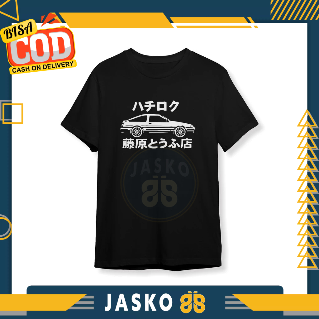 เสื้อยืดรถยนต์ Toyota AE86 Initial D เสื้อผ้ายานยนต์