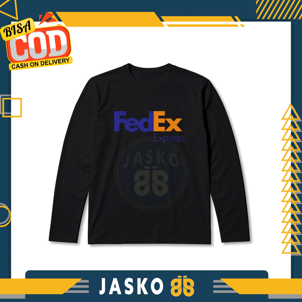 เสื้อบริษัท FedEx Express Logo V2 แขนยาว