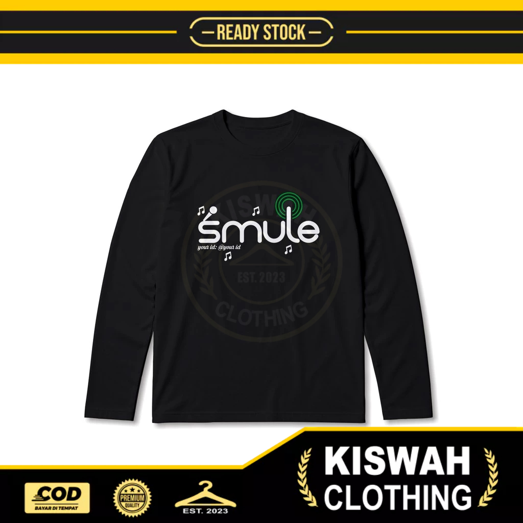 SMULE Music T-shirt + Free your id Long Sleeve Distro T-shirt
