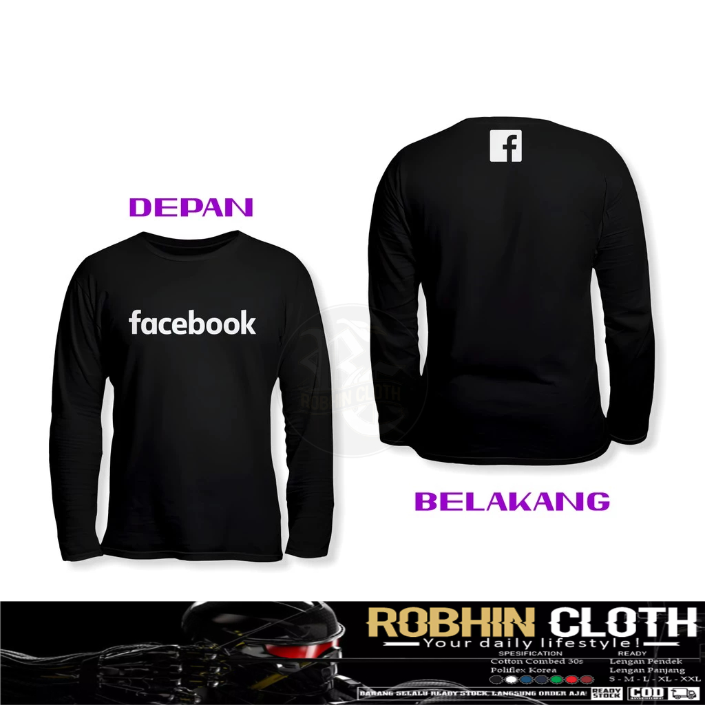 เสื้อบริษัทแขนยาวโลโก้ DB Facebook
