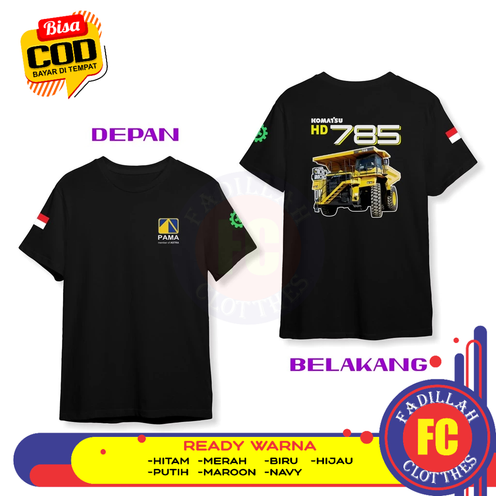 PT PAMAPERSADA KOMATSU HD 785 DB Distro เสื้อยืด