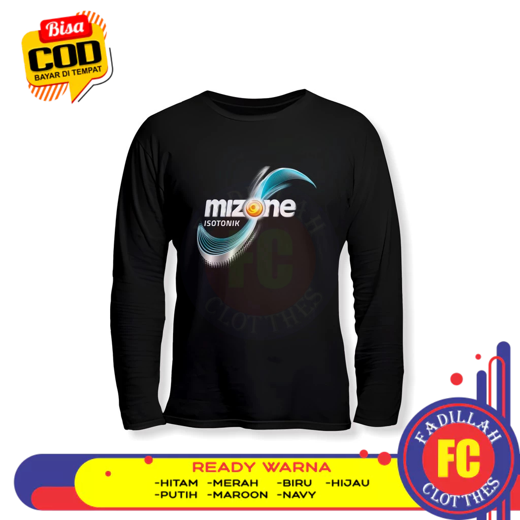Mizone Isotonic Logo เสื้อยืดแขนยาว Distro T-Shirt