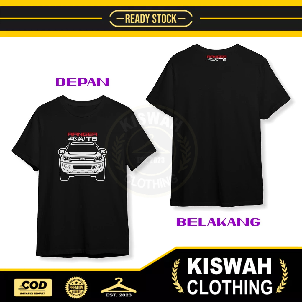 Ford Ranger 4X4 T6 v2 DB Car เสื้อยืดเสื้อผ้ายานยนต์