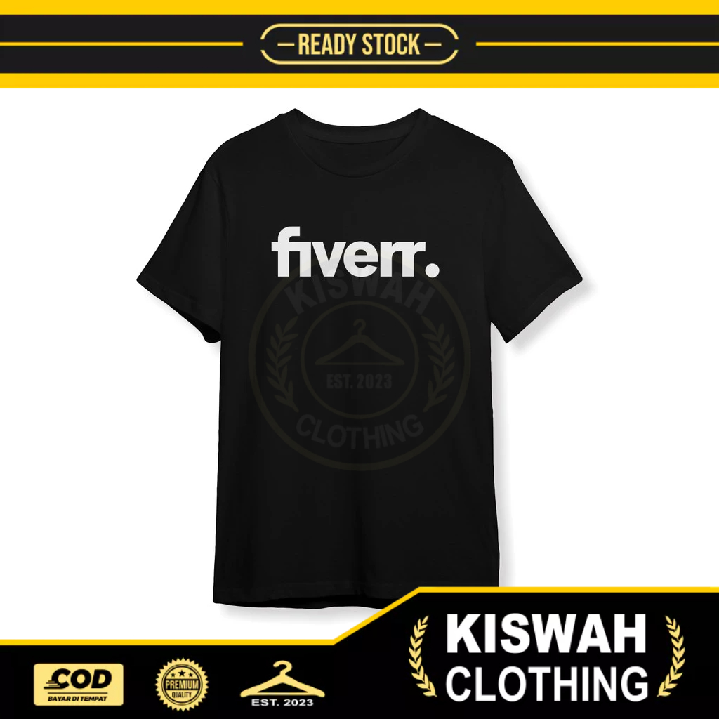 เสื้อยืดโลโก้ Fiverr Distro เสื้อยืด