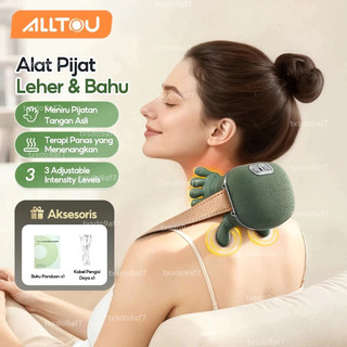 ALLTOU Pemijat Bahu Leher Multifungsi Portabel Selendang Pijat Pemanas Meniru Pijatan Tangan Asli - Pijat Elektrik Leher Punggung Pinggang Tulang Belakang