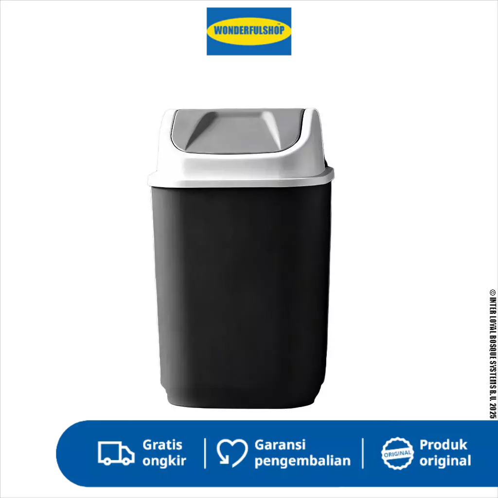 ถังขยะพลาสติก ถังขยะในบ้าน ถังขยะเรียบง่าย - wonderfulshop88z-PBR-AB