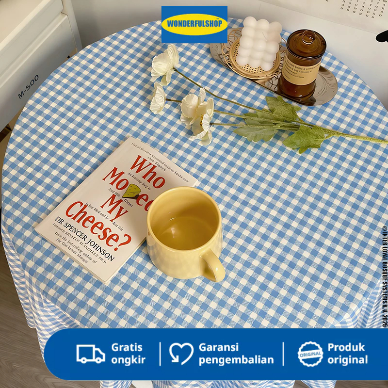 ผ้าปูโต๊ะรับประทานอาหารกันน้ําทรงกลม ​ขนาด 152 ซม. วัสดุห้อง PVC พรีเมี่ยม--D14-3A/D14-3D