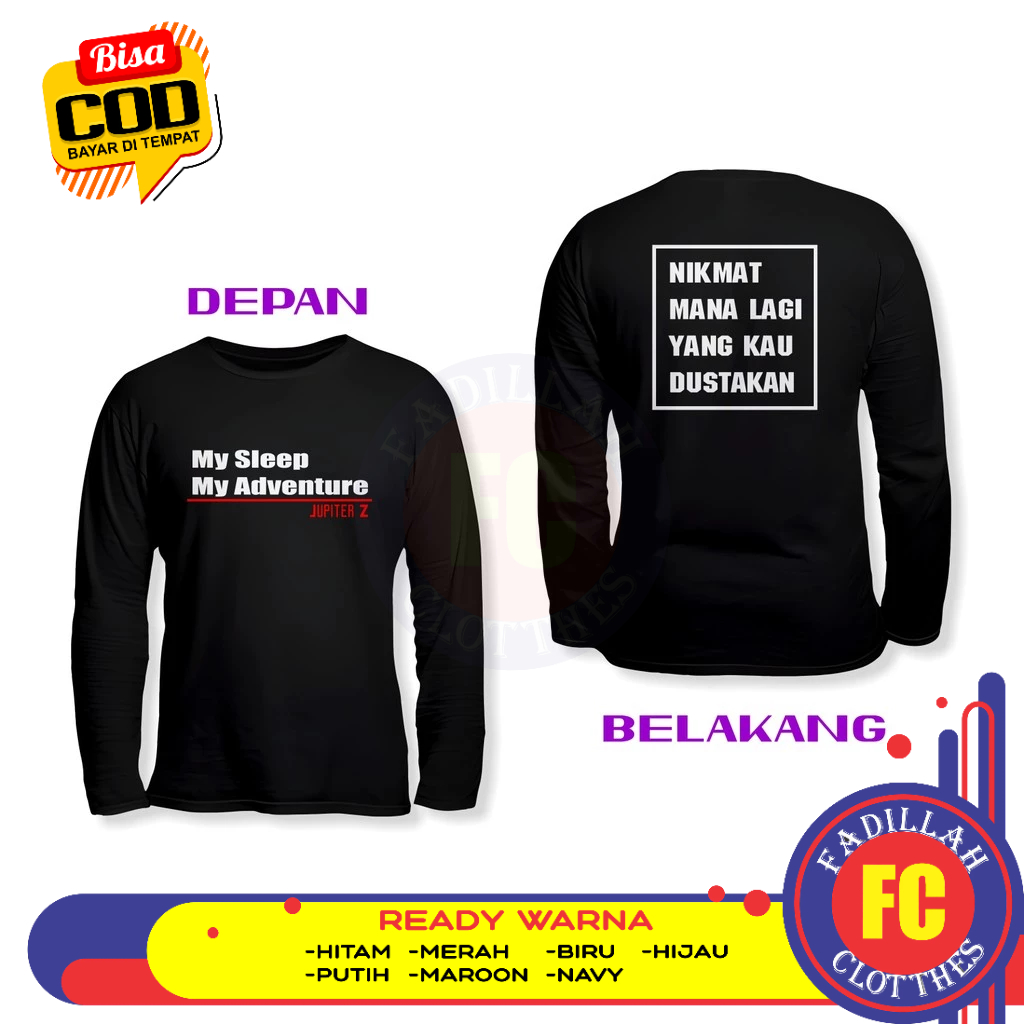 My Sleep My Adventure jupiter z DB เสื้อยานยนต์แขนยาว