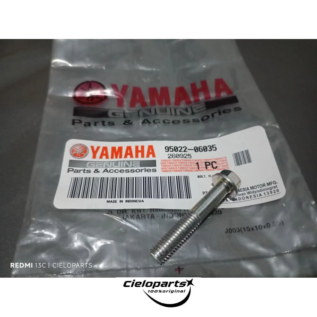 Cvt ฝาครอบถัง Bolt สําหรับ Mio J - Mio GT - X Ride 100% Original Yamaha 95022-06035
