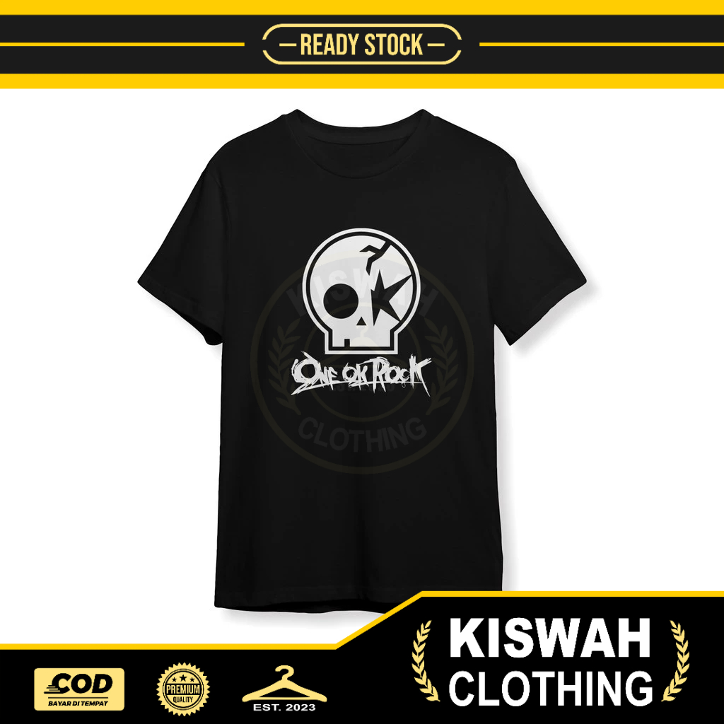 เสื้อยืด BAND ONE OK ROCK SKULL LOGO Music Shirt
