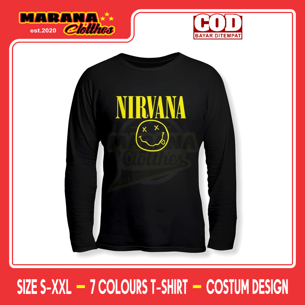 เสื้อเพลงแขนยาว NIRVANA V2