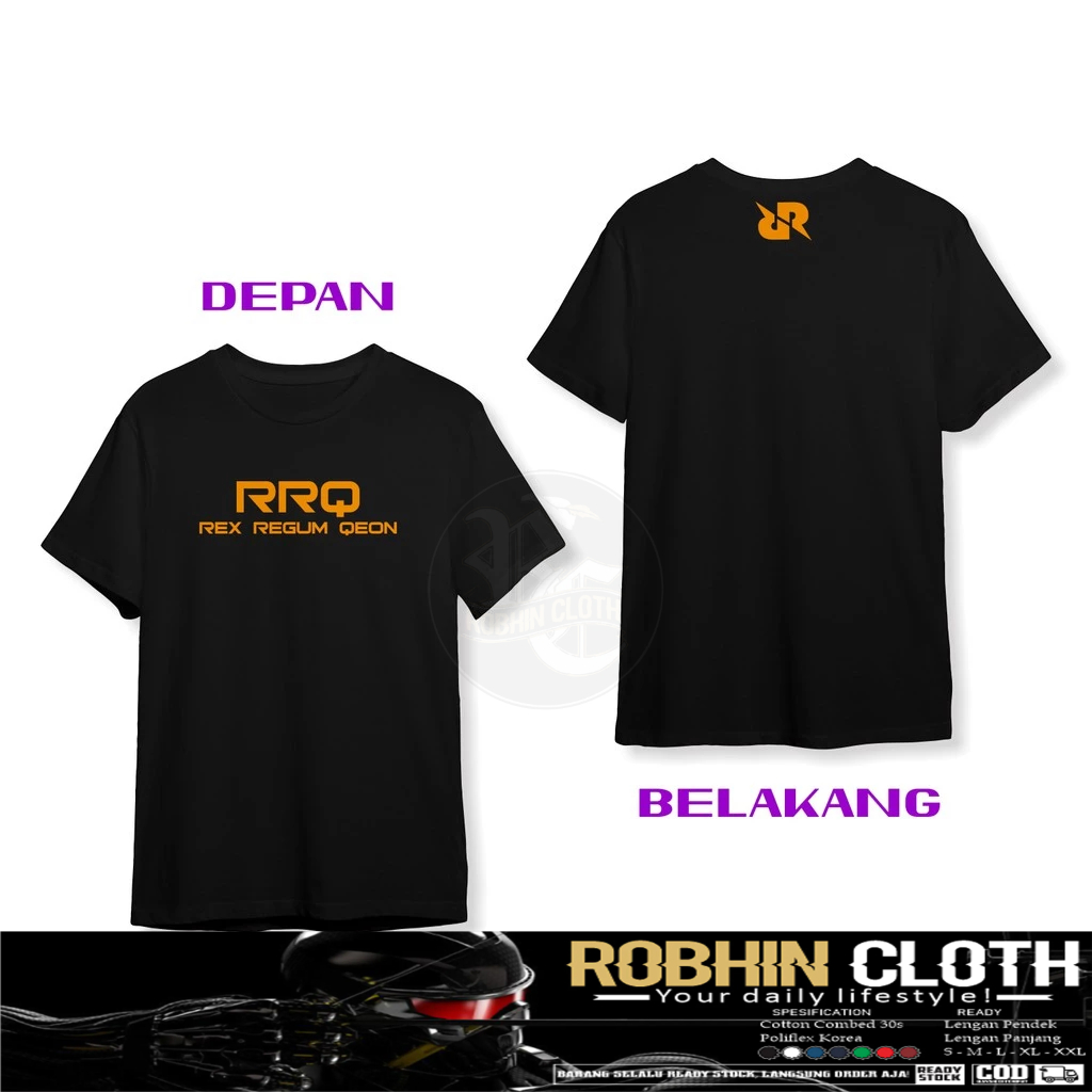 RRQ REX Regum Qeon Logo v5 DB Game Shirt