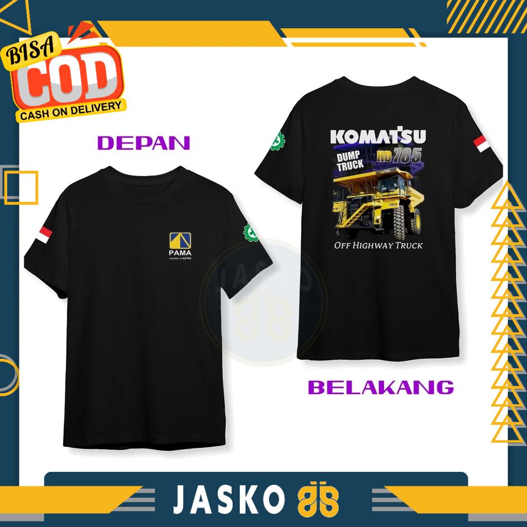 Pama Persada Komatsu HD 785 v2 DB เสื้อยืด Distro