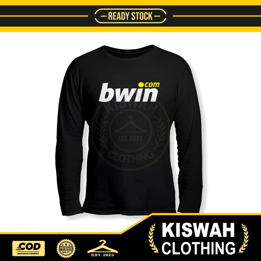 Bwin Logo เสื้อยืดแขนยาว Distro T-shirt