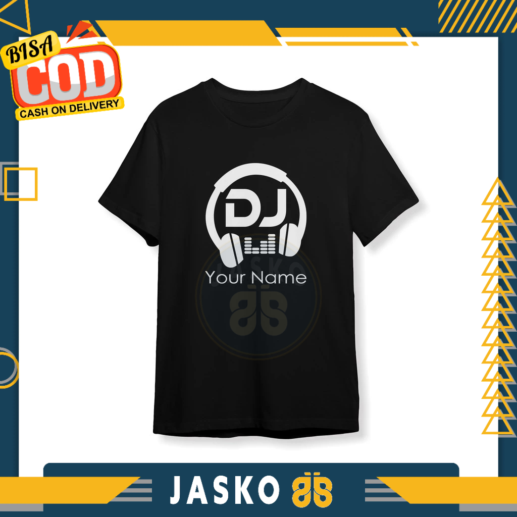 เสื้อยืด DJ Disk Jockey สามารถขอชื่อเสื้อยืด Distro