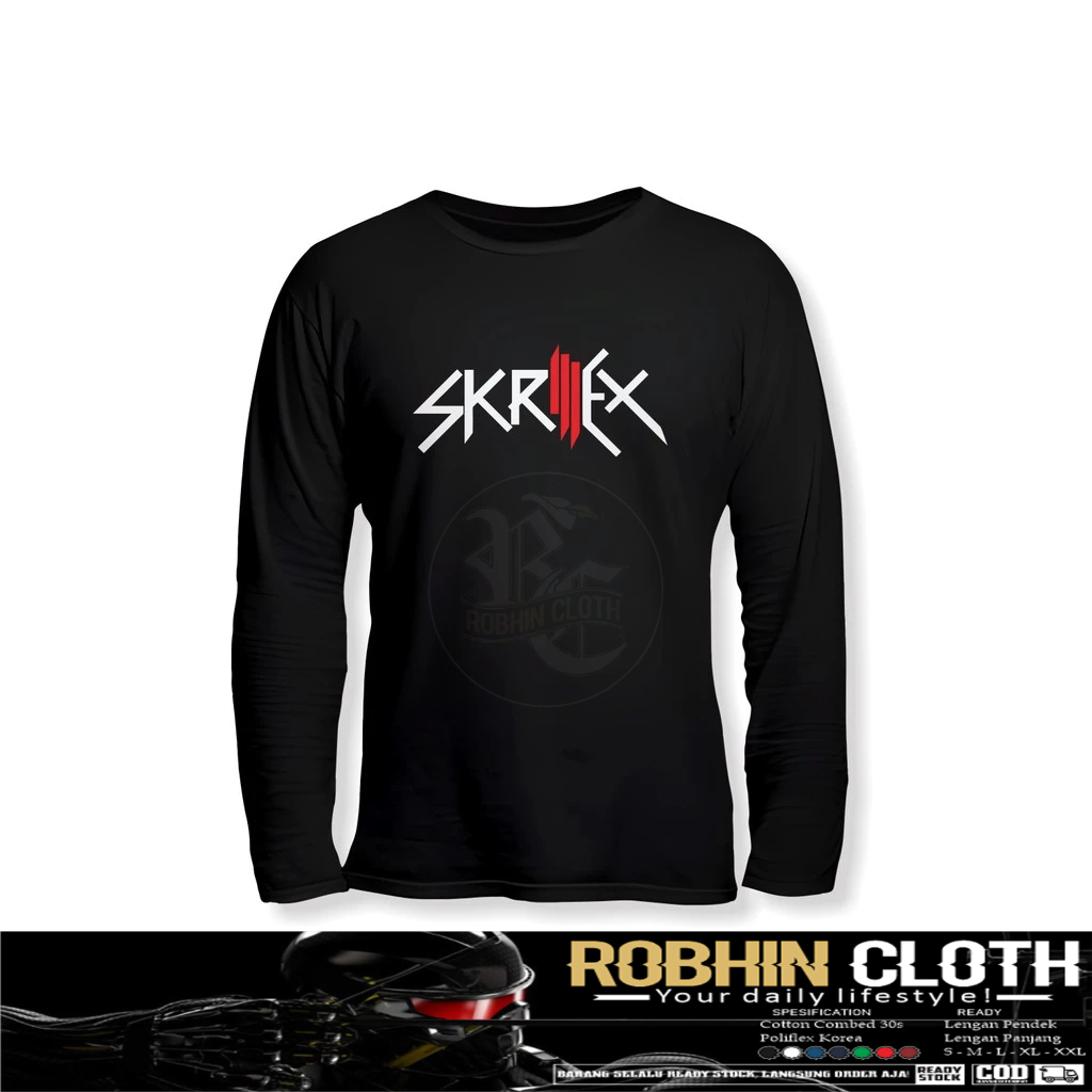 เสื้อเพลงแขนยาว SKRILLEX