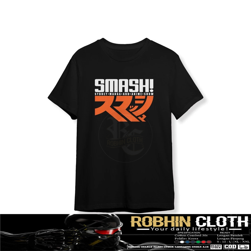 SMASH Sydney Manga and Anime Show เสื้อยืด Distro เสื้อยืด