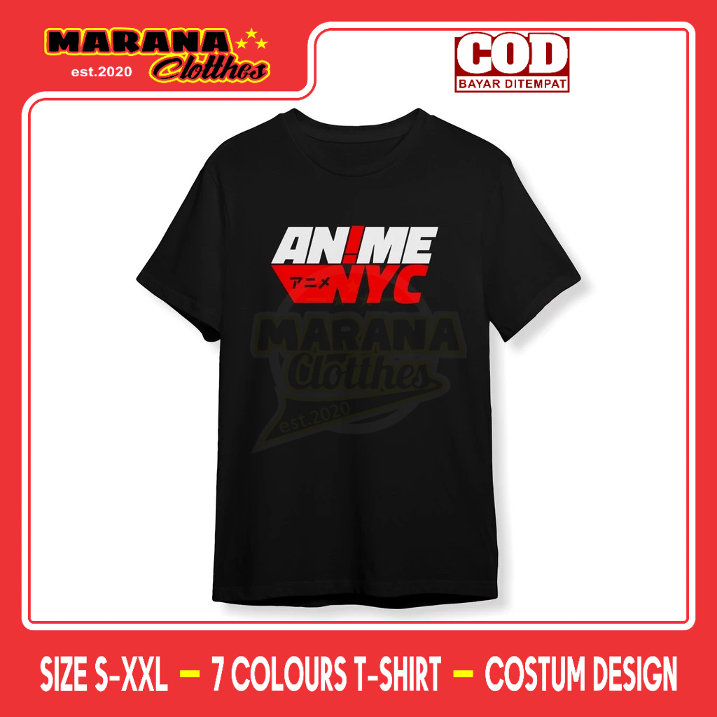 เสื้อยืด NYC ANIME เสื้อยืด Distro