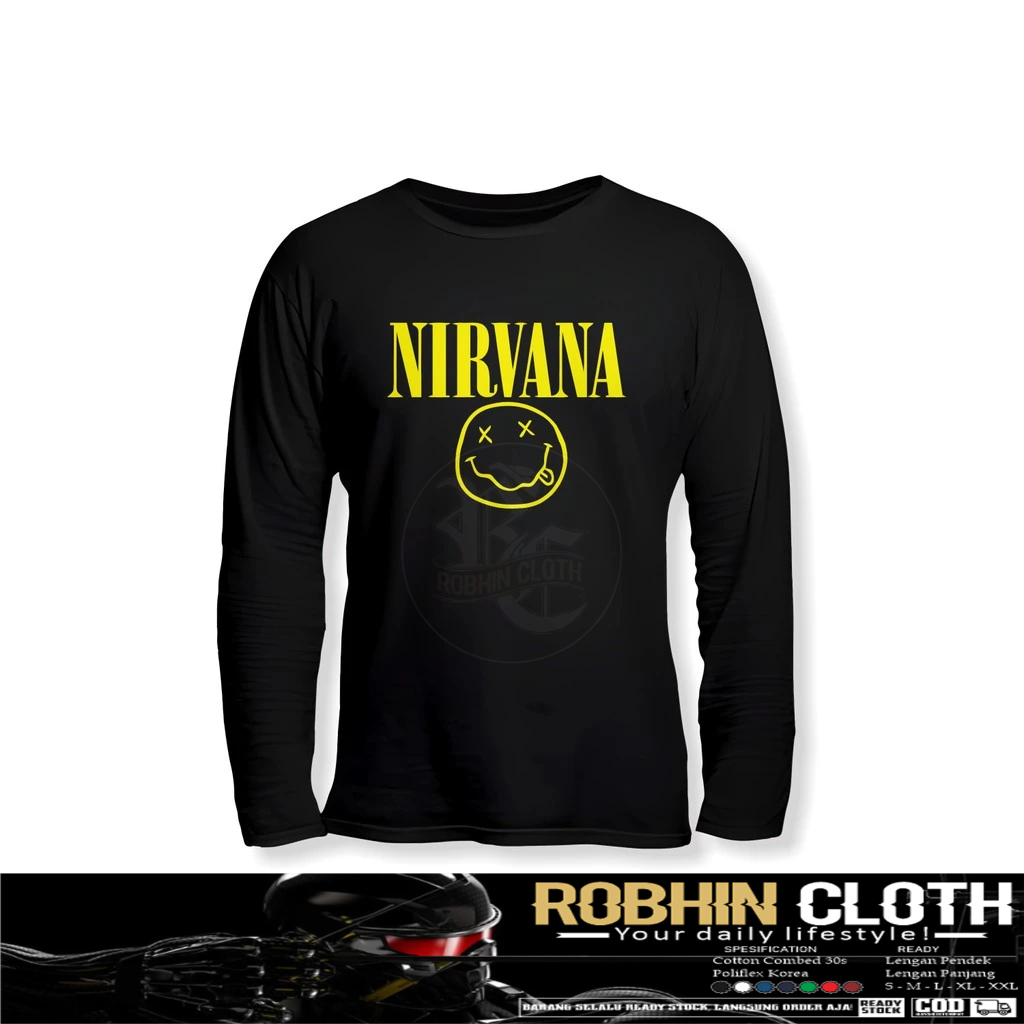 เสื้อเพลงแขนยาว NIRVANA V2