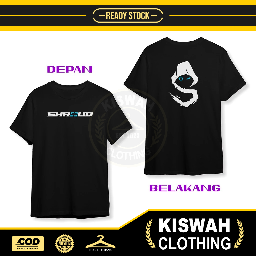 เสื้อยืด Shroud eSport DB Game Clothes