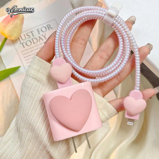 1Set 5 PCS Cover Charger iphone Case Pelindung Kabel Charger iphone Cable Data Pelindung Kepala Charger Case kupu-kupu Untuk IPHONE 18w/20w-Ver