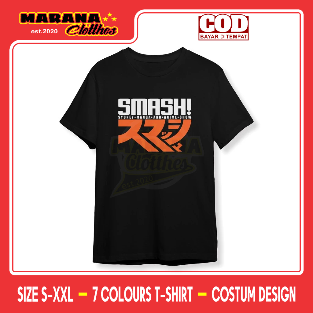 SMASH Sydney Manga and Anime Show เสื้อยืด Distro เสื้อยืด