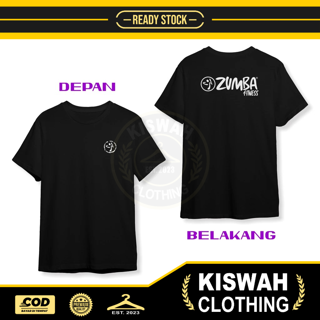 เสื้อยืดกีฬา Zumba Fitness v2 DB